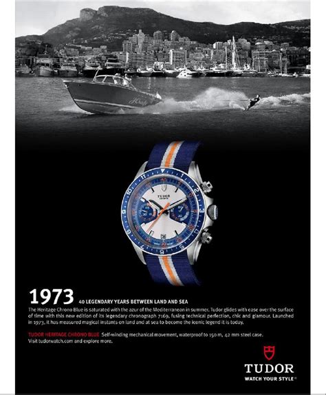 pubblicità tudor|tudor watch advertisements.